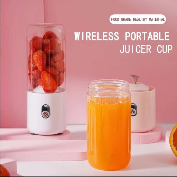 Pink wireless portable smoothie blender juicing cup USB charge new in box - Picture 2 of 6